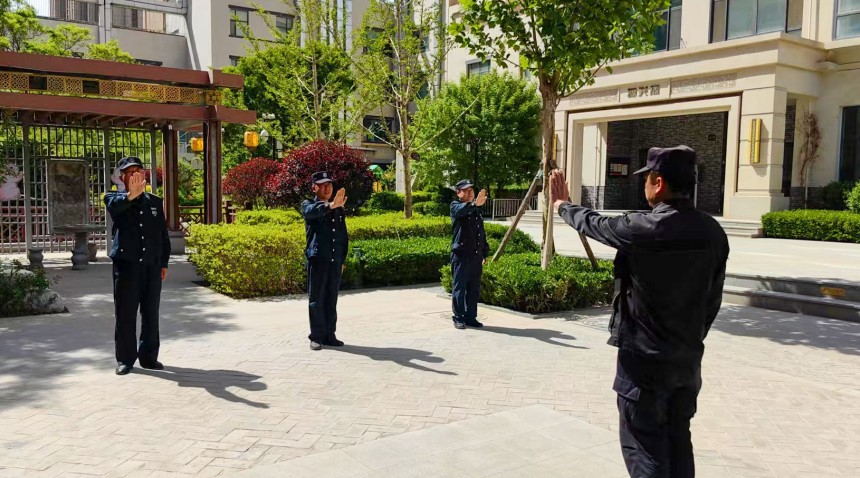 强理论根基 练实战精兵——甘肃嘉盛物业备战首届秩序维护员技能大比武
